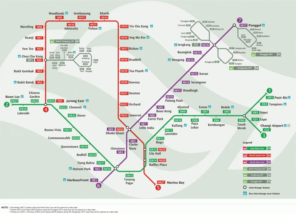 Singapore MRT Map (2006)