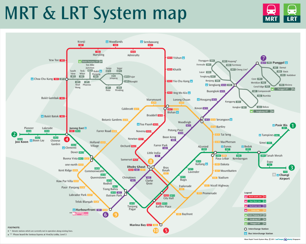 MRT Map (2011)