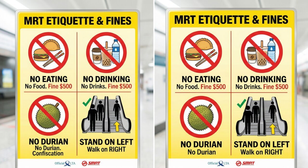 MRT ETIQUETTE & FINES